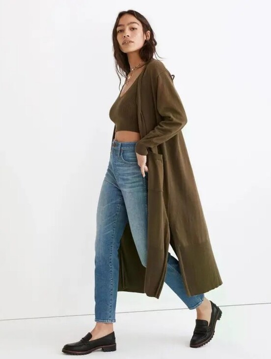 Madewell Sweaters - NWOT Madewell Brodale Duster Cardigan Sweater